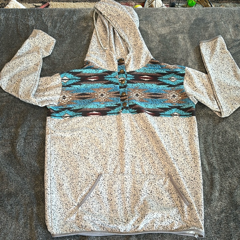 Western Aztec hoodie